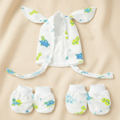 Cap + Mitten + Booty Set  - Turtle Splash