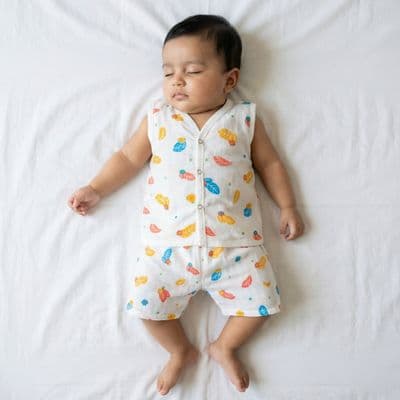 Muslin Co-ord Set - Autumn Leaf Bloom