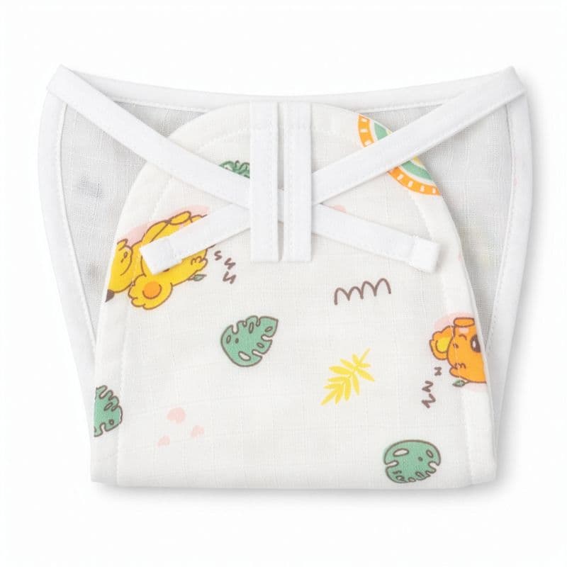 Muslin Cloth Nappy - Elephant Rainbow Dreams
