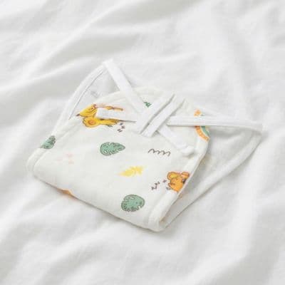 Muslin Cloth Nappy - Elephant Rainbow Dreams