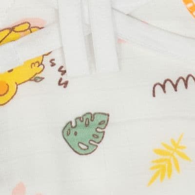 Muslin Cloth Nappy - Elephant Rainbow Dreams