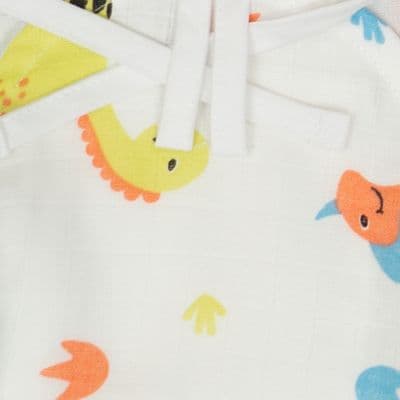 Muslin Cloth Nappy - Happy Dino Play