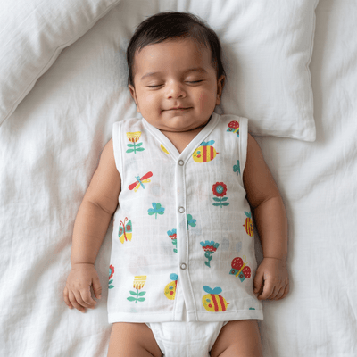 muslin button jabla dragon fly