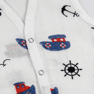 muslin button jabla boat