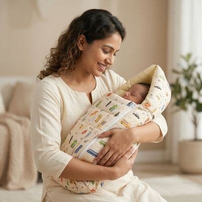Soft Cotton Carry Nest – Newborn Comfort Bed Vehicles