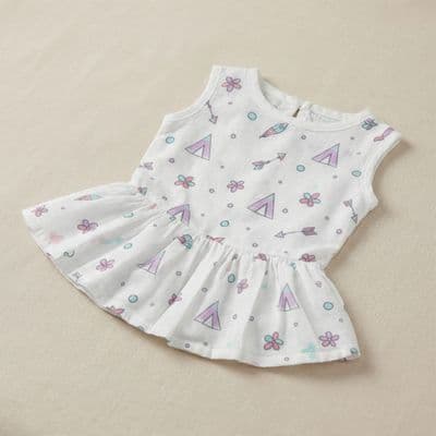Muslin Button Frock - Little Boho Trails