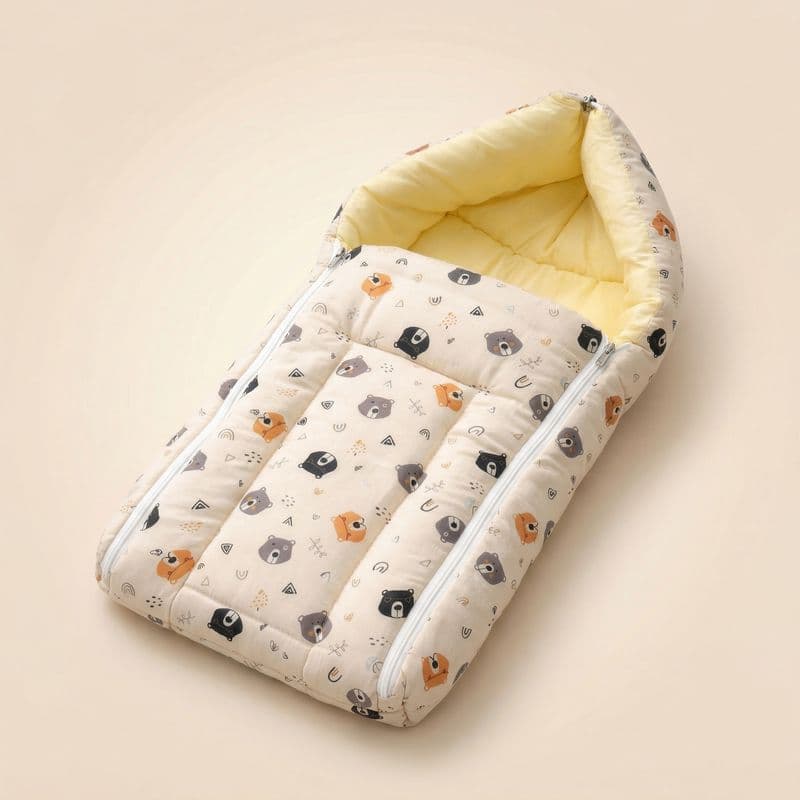 Soft Cotton Carry Nest – Newborn Comfort Bed Bear
