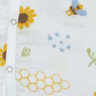 Muslin Button Jabla - Honey Bee Garden