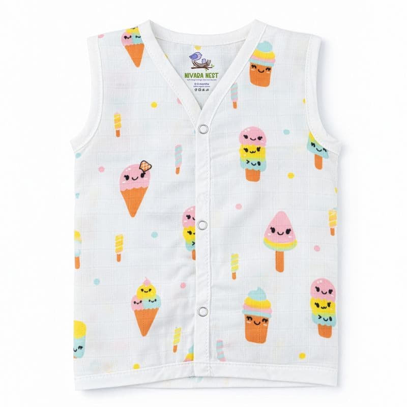 Muslin Button Jabla - Sweet Treats