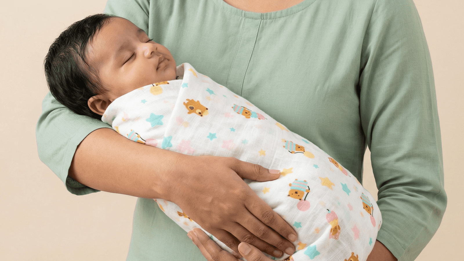Muslin Swaddle - Balloon Bear