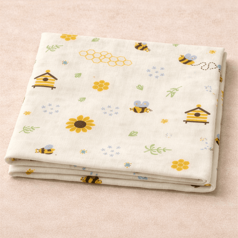 Muslin Bath Towel - Beehive