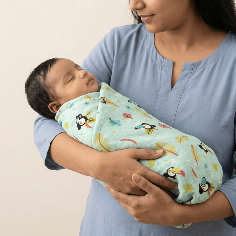 Muslin Swaddle - Macaw