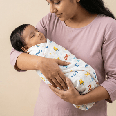 Muslin Swaddle - Numbers