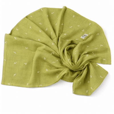 Muslin Bath Towel - Olive Green