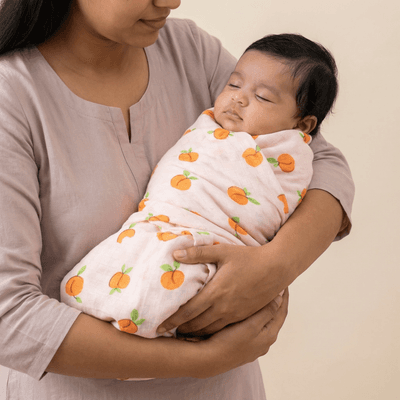 Muslin Swaddle - Peach