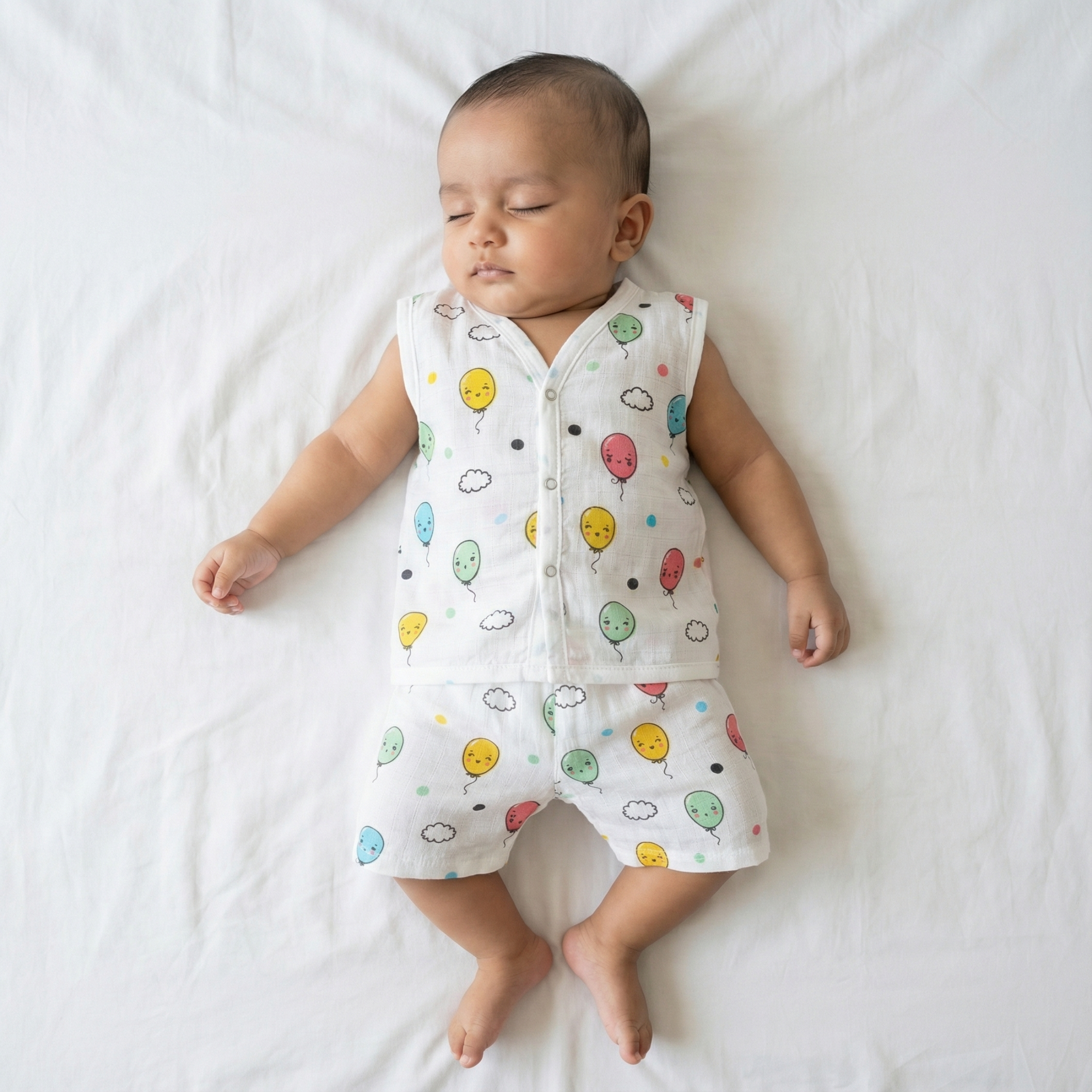 Muslin Co-ord Set - Balloon Clouds - Image 6