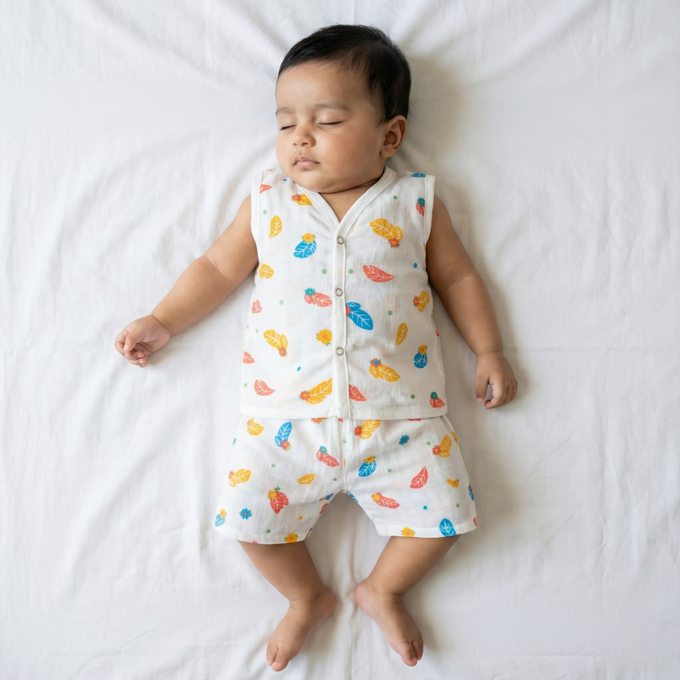 Muslin Co-ord Set - Autumn Leaf Bloom - Image 3