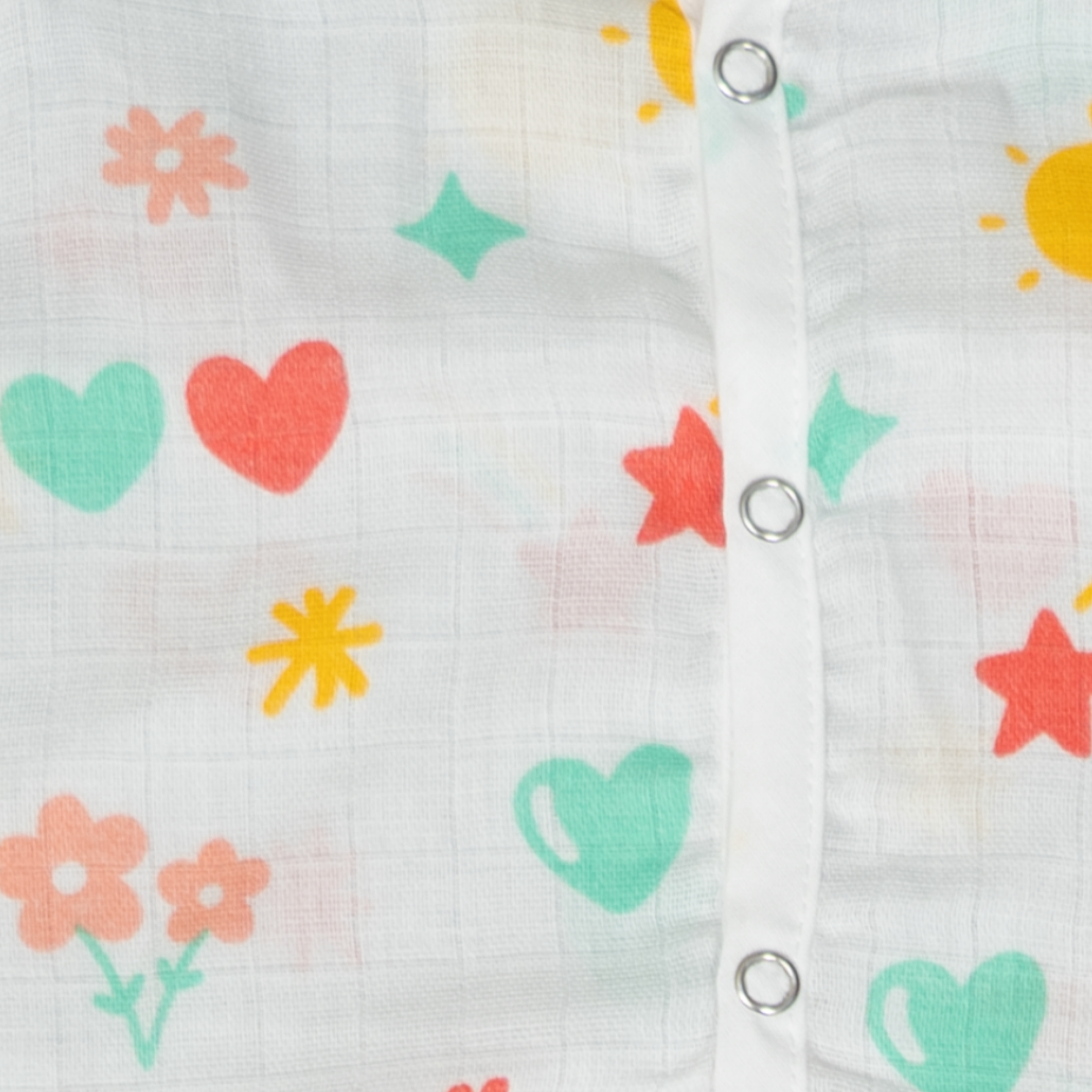 Muslin Co-ord Set - Happy Hearts Garden - Image 5