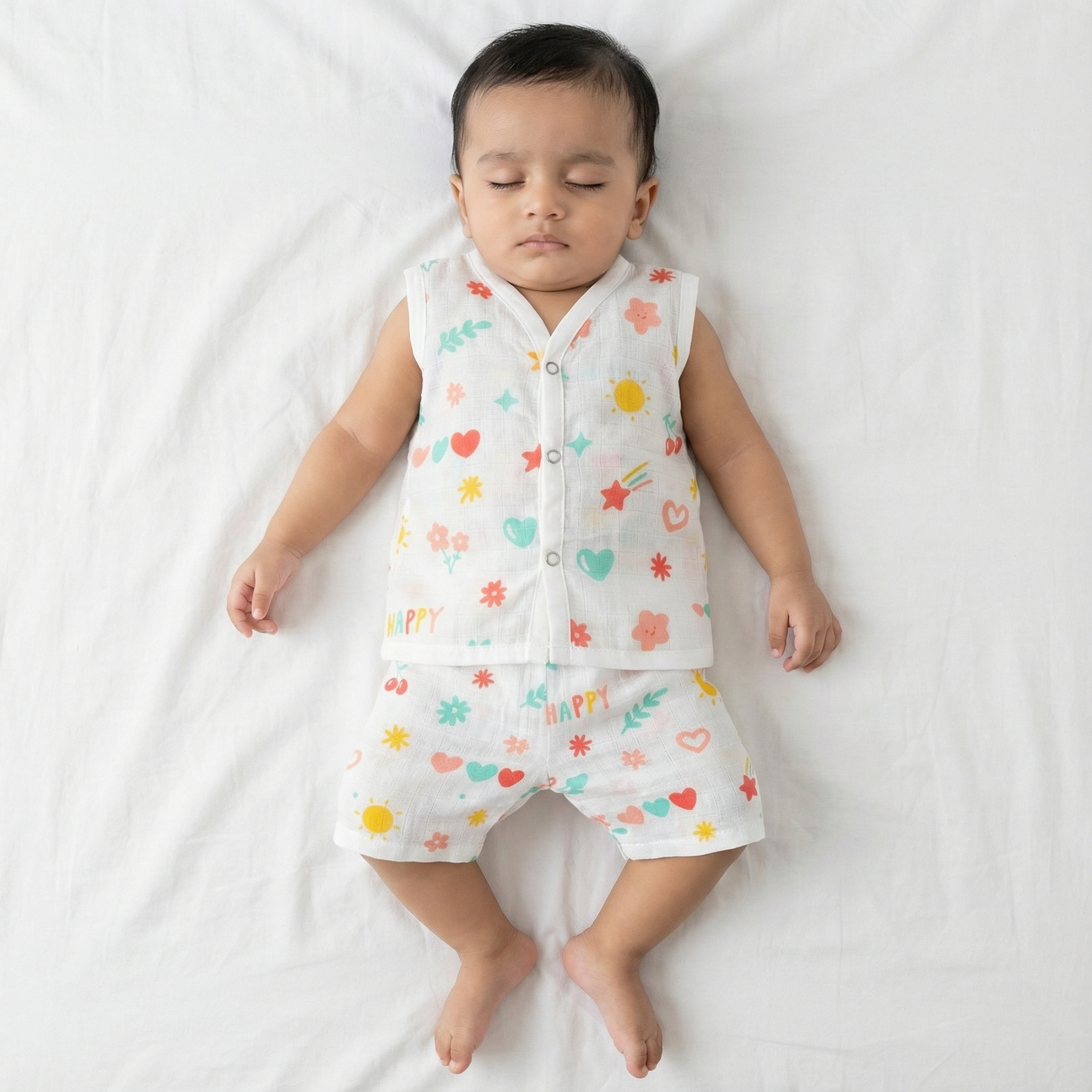 Muslin Co-ord Set - Happy Hearts Garden - Image 6