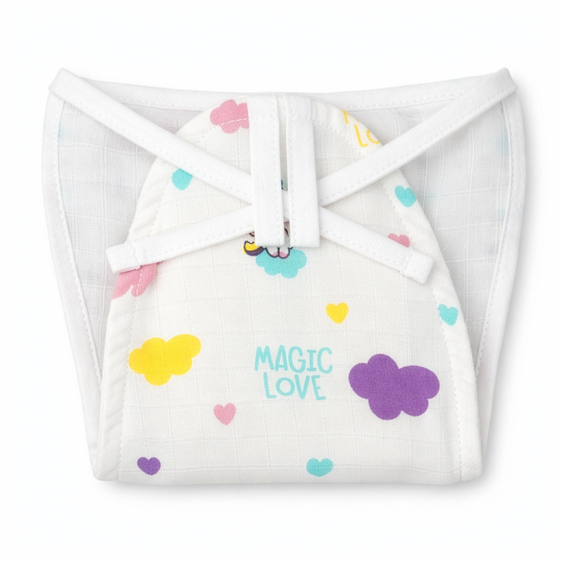Muslin Cloth Nappy - Magic Love Clouds