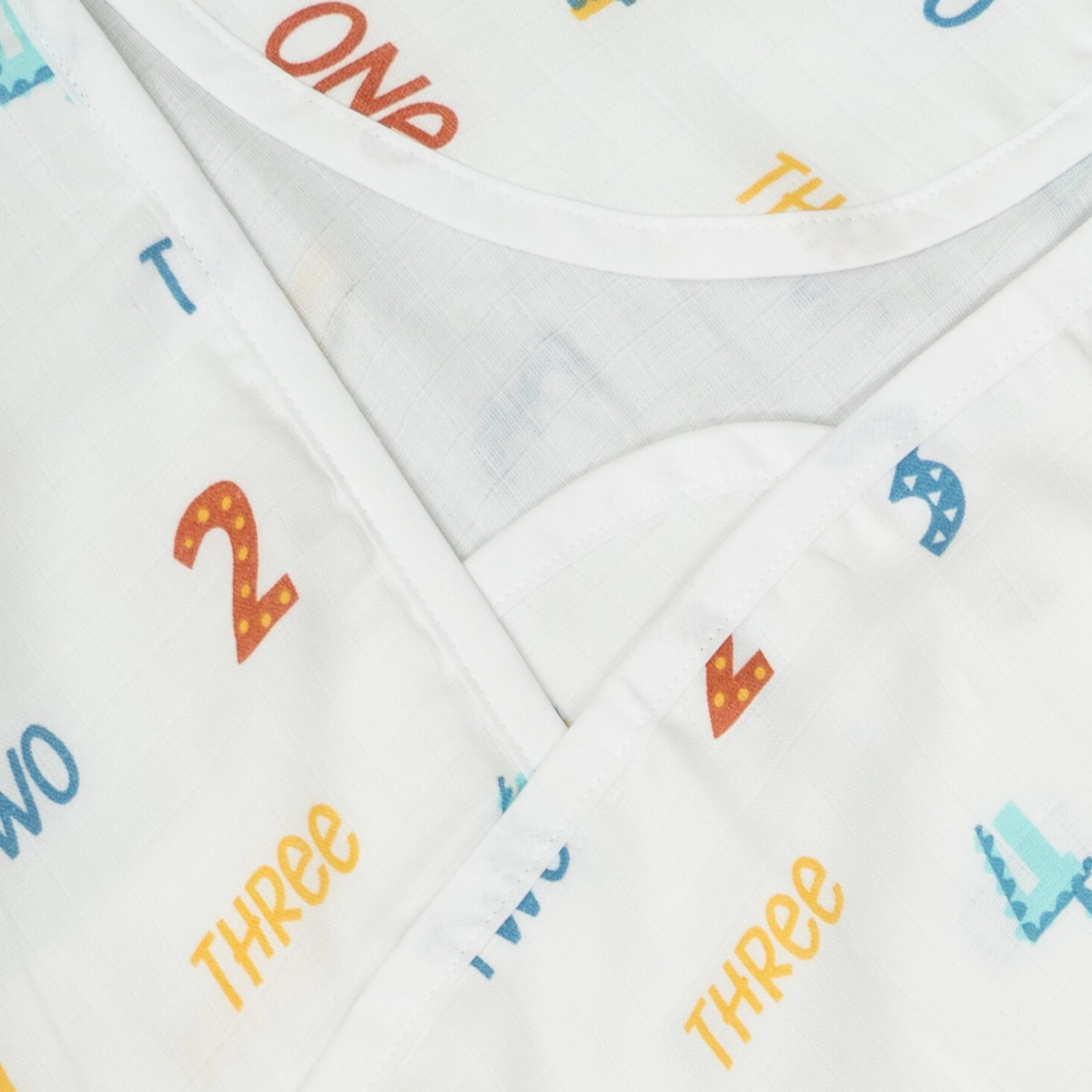 Muslin Hooded Bath Towel - Little Numbers Play - Image 4