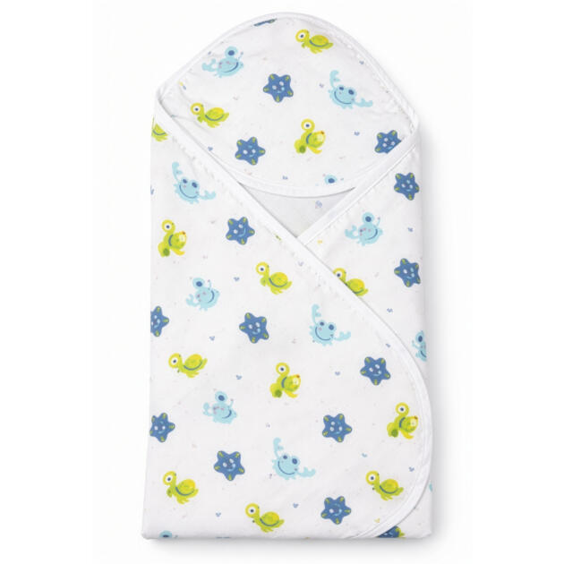 Muslin Hooded Bath Towel - Ocean Friends