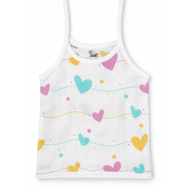 Muslin Knot Jabla - Pastel Heart Waves