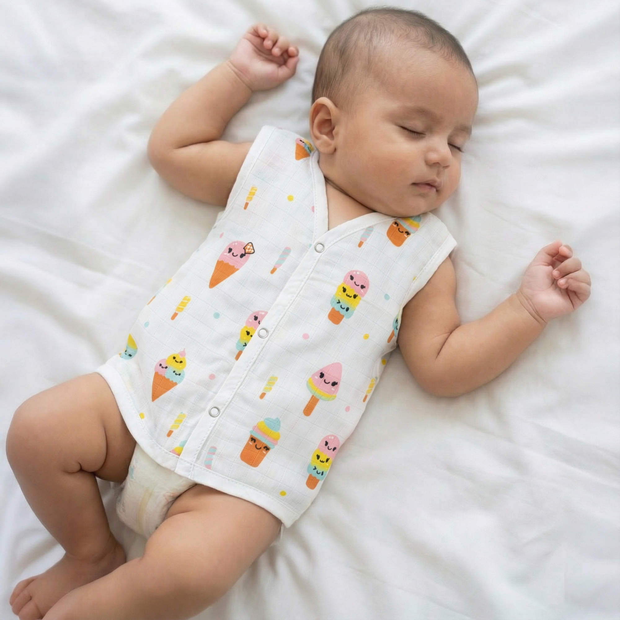 Muslin Button Jabla - Sweet Treats - Image 3